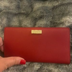 Well loved red Kate Spade Wallet
